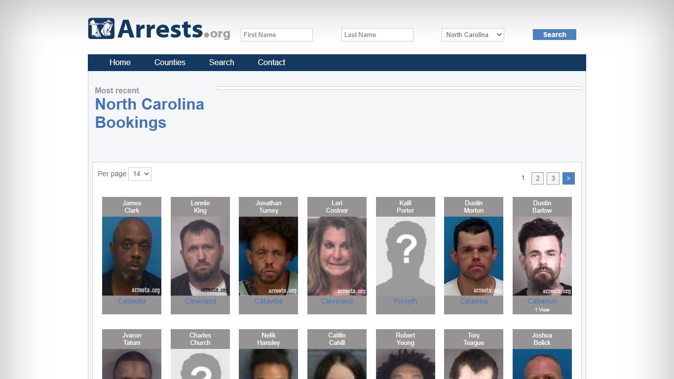 North Carolina Arrests and Inmate Search